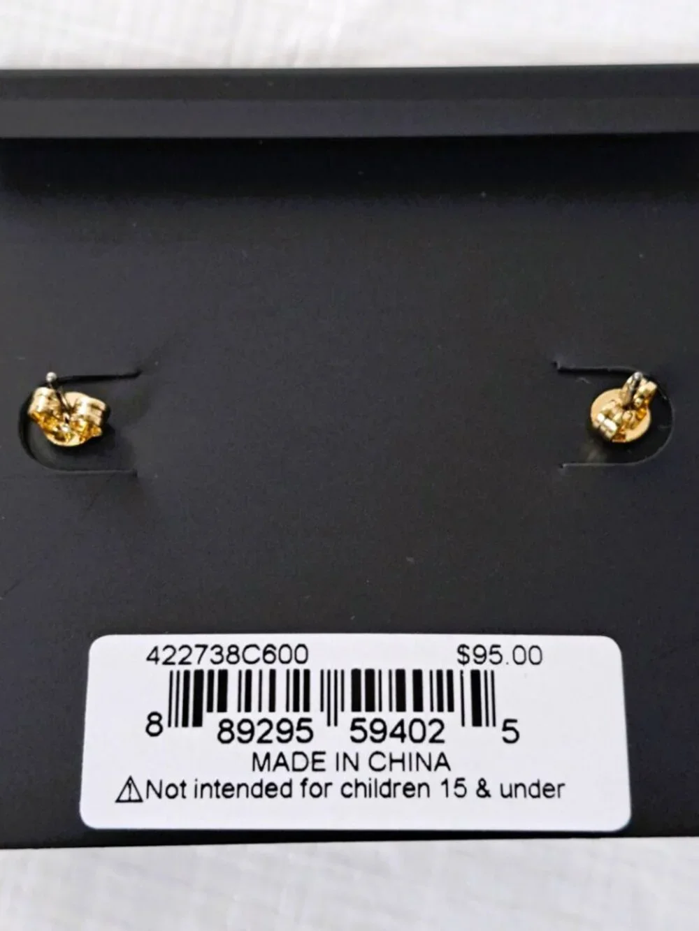 Coach Signature Red/Gold/Pearl Heart Drop Earrings NWT - Picture 9 of 9